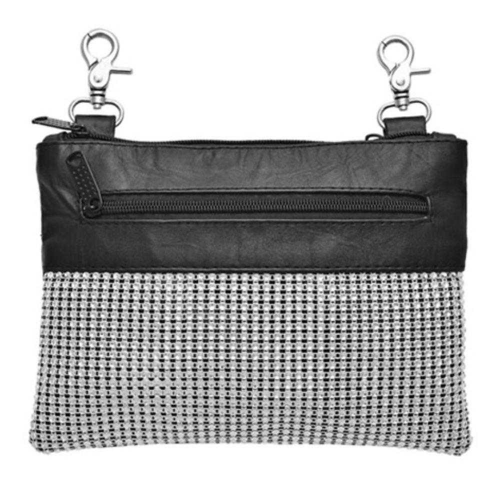 Rhinestone Bling Clip Belt Fashion Bag